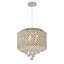 Modern 7 Light Crystal Metal Shade Chandelier