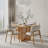Round Solid Wood Dining Table with Rattan Pedestal-1808413169-1808413168