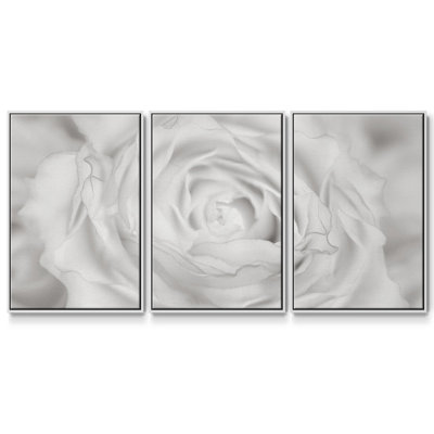«Roseudes III», reproduction sur toile flottante 3 pièces