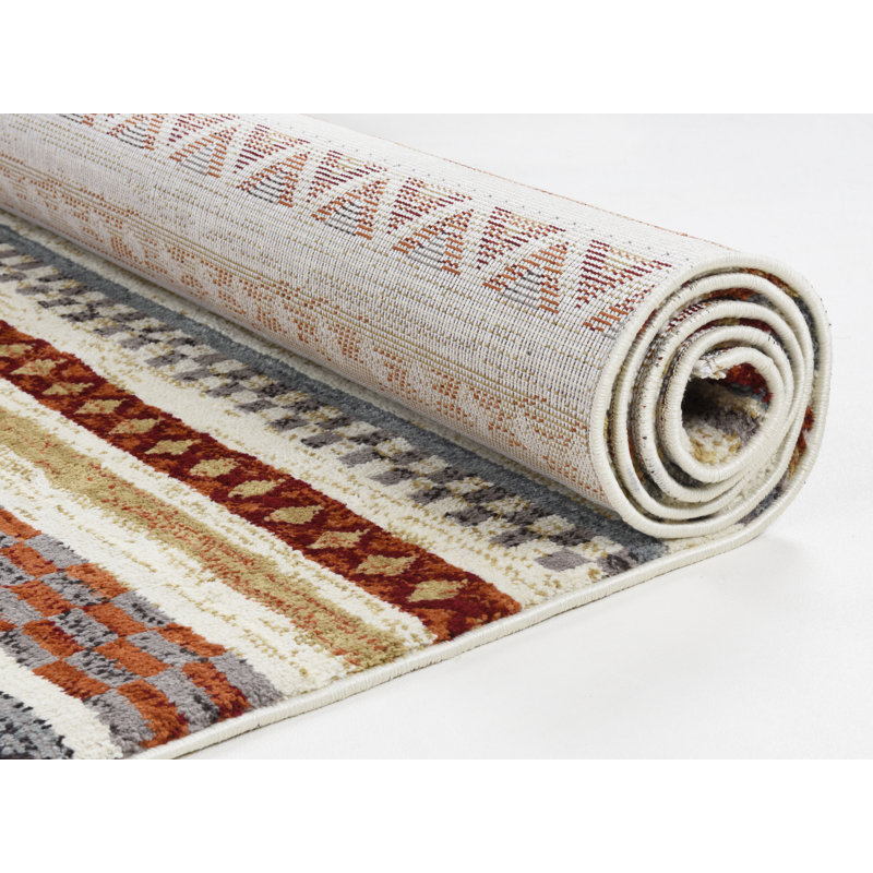 Prosser Rectangle Striped Area Rug, Rectangular 190 x 290cm