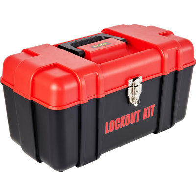 60-Piece Electrical Lockout Tagout Safety Kit – Padlocks, Hasps, Tags, Ties & Hanging Board