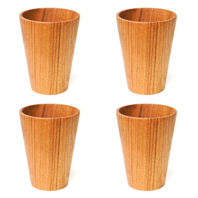 Teak Coffee Mug set of 4