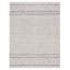 Tapis gris / ivoire tissé à la main en laine / coton Perkinsville-438788017