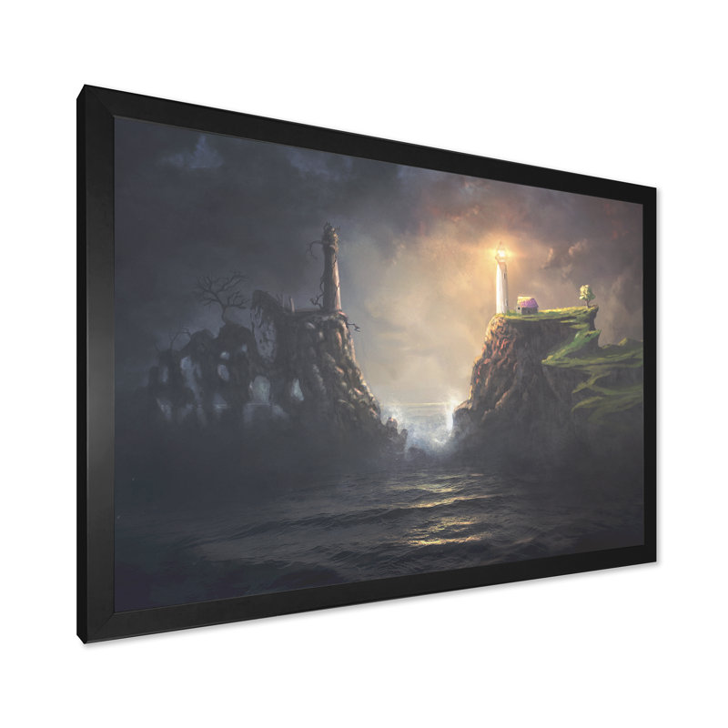 Jeu de lumières brillantes, art sur toile pour enfants, Cadre photo noir, H 8 po x l 12 po x P 1 po