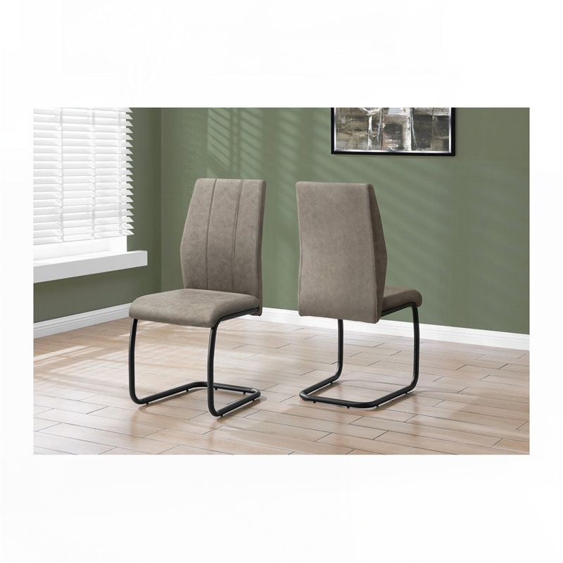 Chaise de salle à manger, 2 pièces, Taupe