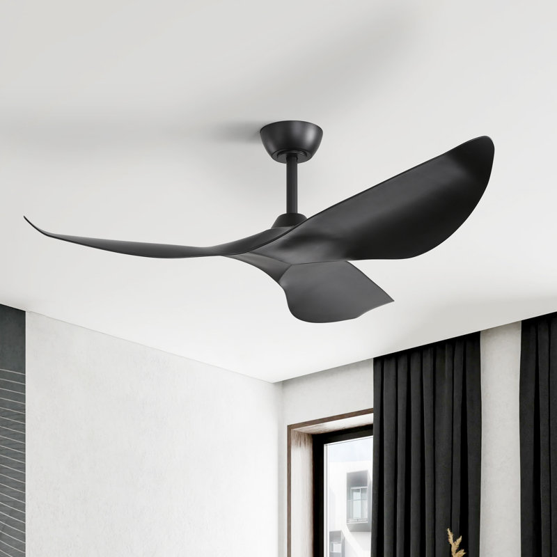 Ventilateur de plafond 3 pales 38 po Degregorio, Noir, noir, noir, noir, Oui