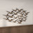 Metal Flying Flock Of Bird Gold Wall Decor