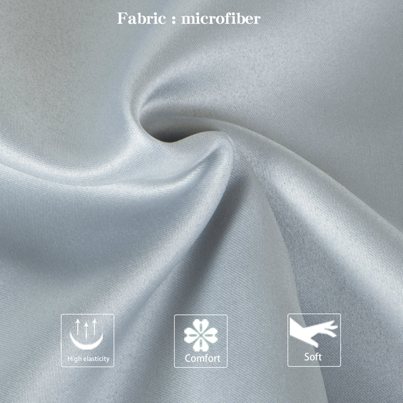 Microfiber - Set of 2, Standard Pillowcase, Gray
