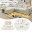 Mirod Large Sectional Sofa with Thick Cushions-834322171