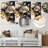 Lanagan Blue and white Camellia Bouquet I - Blue Flower metal Wall Decor-1273268699