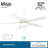 5 - Blade LED Standard Ceiling Fan and Light Kit Included-51081932