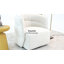 Fauteuil demi-tonneau pivotant en velours Amundsen-1170098683