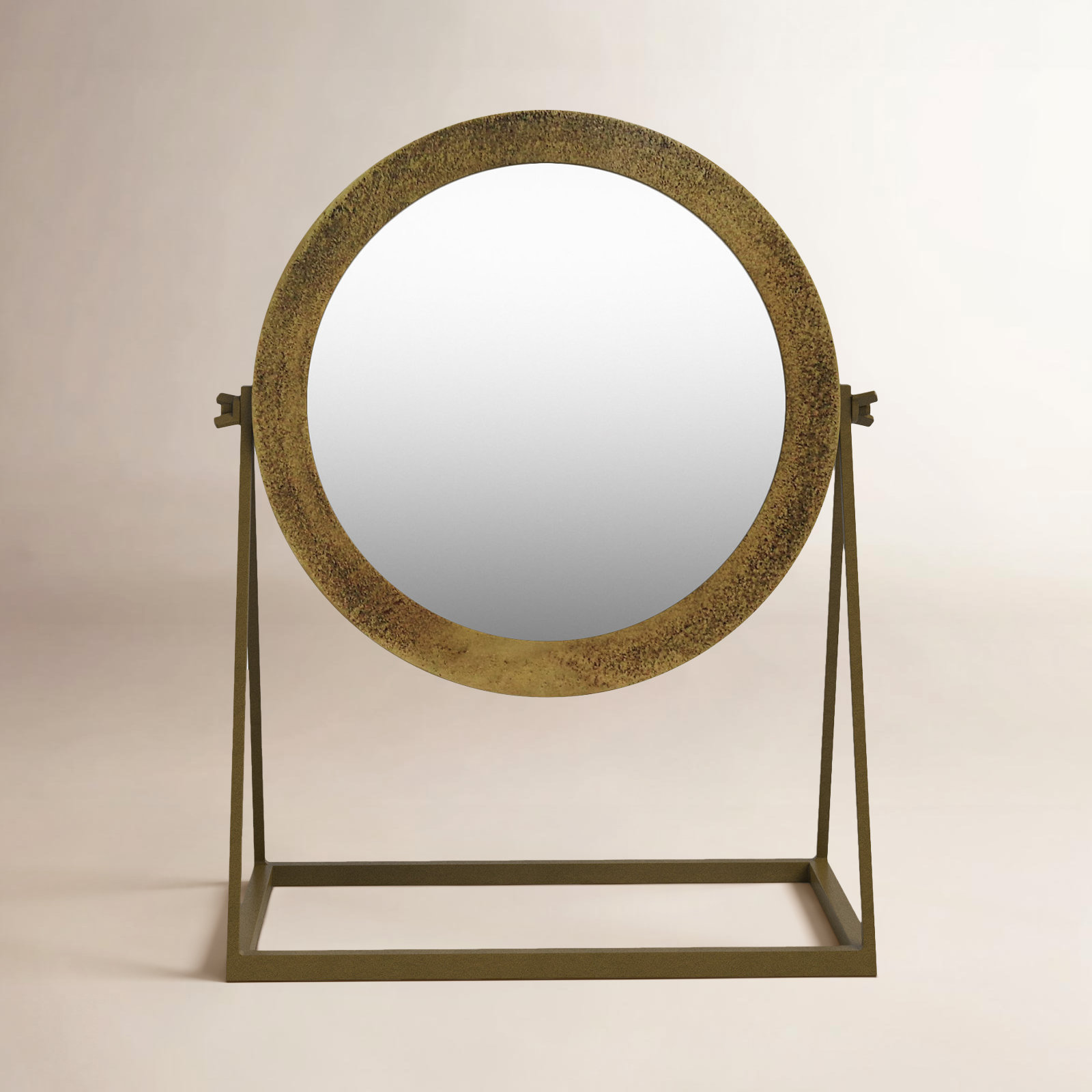 Yasmin 6" Tabletop Vanity Mirror, Gold