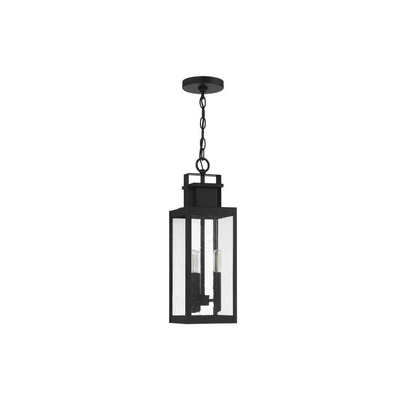 Ascott 3-Light Outdoor Hanging Lantern in Matte Black