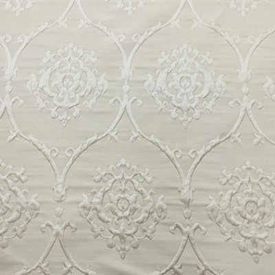 Troy Fabric | Embossed Matelasse Damask Fabric | Drapery & Curtain Fabric and Upholstery Fabric