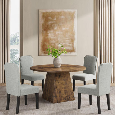Solid Wood Top Dining Set