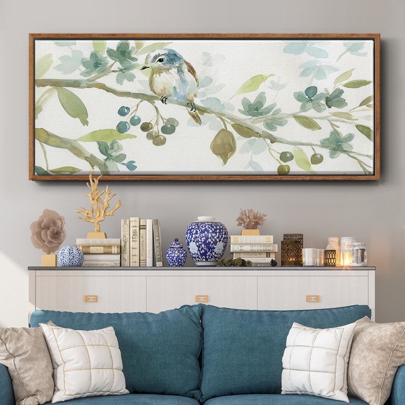 Début du printemps II - toile encadrée, H 20 po x l 50 po