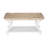 COZAYH Rustic Farmhouse Coffee Table w/ Tray Top & Storage Shelf, Natural/White-15737037