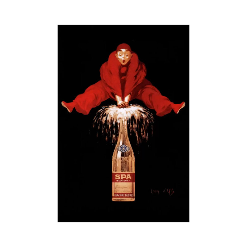 Belgium Liquor Red Man - Print on Canvas, Wrapped Canvas, 101.6 cm H x 66.04 cm W x 1.91 cm D