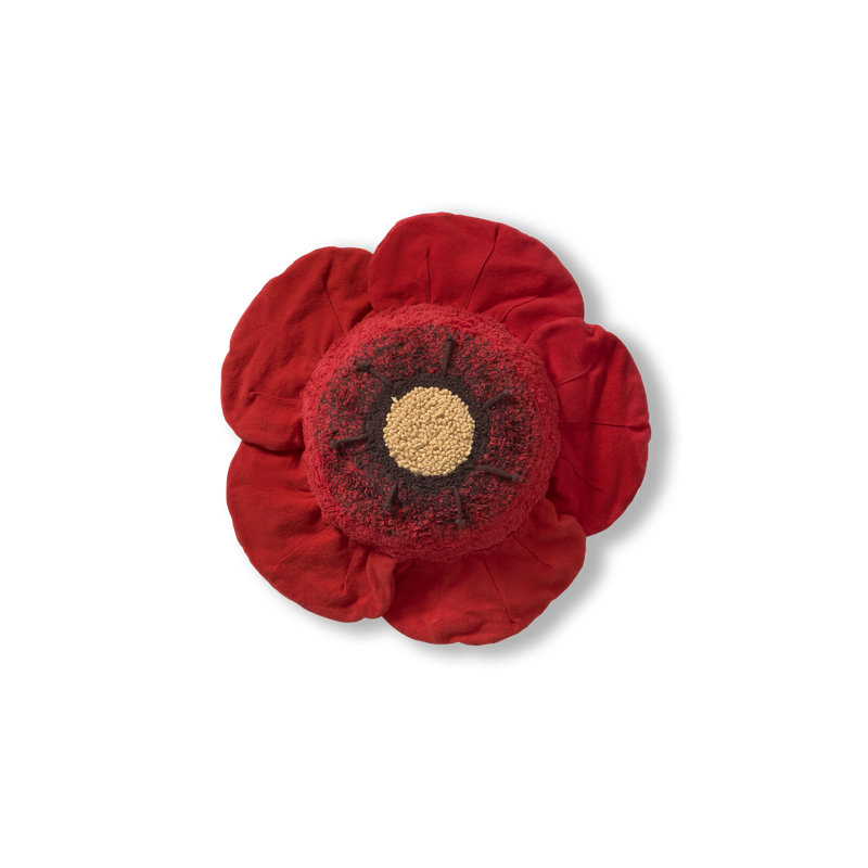 Floor Cushion Red Poppy