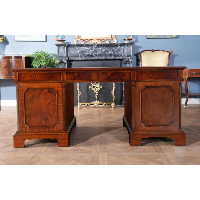 Bureau de direction Ceballos, H 31 po x l 66 po x P 34 po, Brown