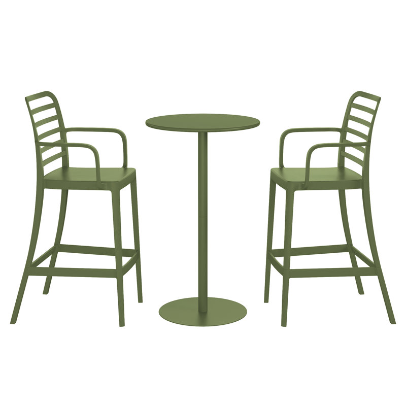 Ensemble de salle à manger pour 2 personnes, Vert