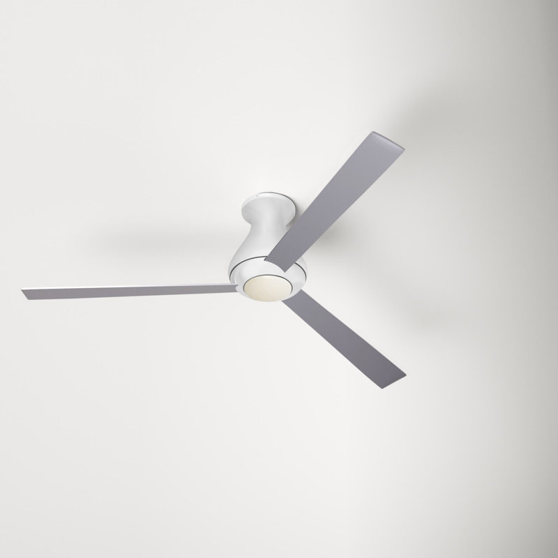 Altus 52'' Ceiling Fan, Aluminum, Wall Control with Remote Handset (2-wire), Gloss White
