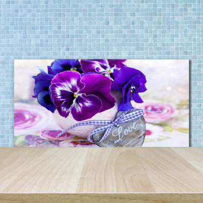Lozelle 50cm W x 100cm L Glass Peel and Stick Panel