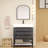Jessica 29.5 " W Freestanding Standard Single Vanity Bathroom Vanity With Stone Top-1226835324