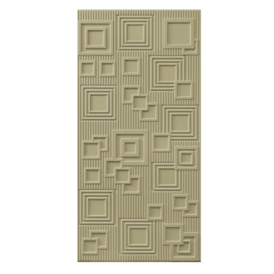19.7" x 40.6" Peel and Stick Flexible PVC 3D Wall Panel in Pistachio Green (10-pack)