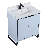 Gesell 30'' Single Bathroom Vanity with Stone Top-1045719685-1045719688