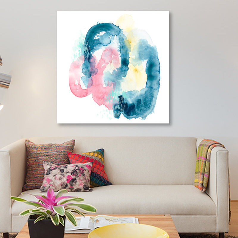 « intrigue iv », impression sur toile, H 12 po x l 12 po x P 1,5 po, Pas de tapis, Toile tendue