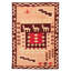 Tapis unique rouge foncé 5 pi 0 po x 6 pi 8 po Itza