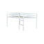 Lit mezzanine en bois d'hévéa avec échelle-1566498191