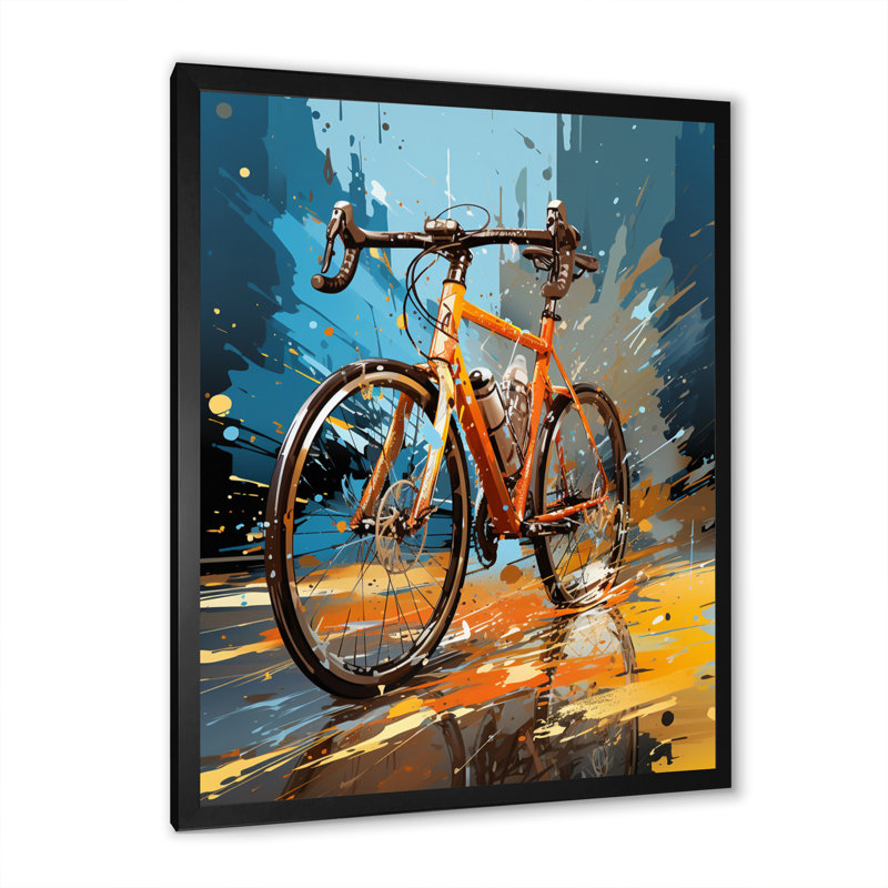 Vélo «Bold Rides II» - impression, H 44 po x l 34 po x P 1,5 po, Cadre photo noir