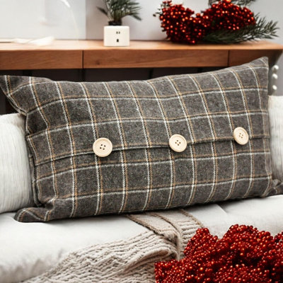 Crump Brown Rectangular Scatter Pillow Cover