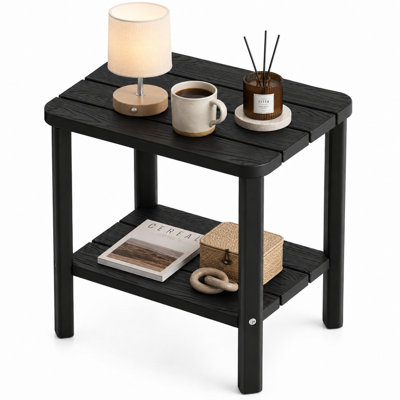 Outdoor Side Table, 2-Tier Small