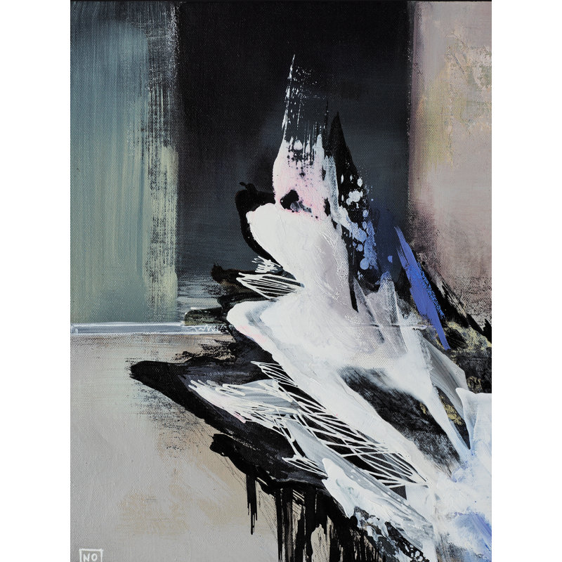 Corvus Flight Print by Novi Lim, Black Framed Paper, 20" H x 16" W