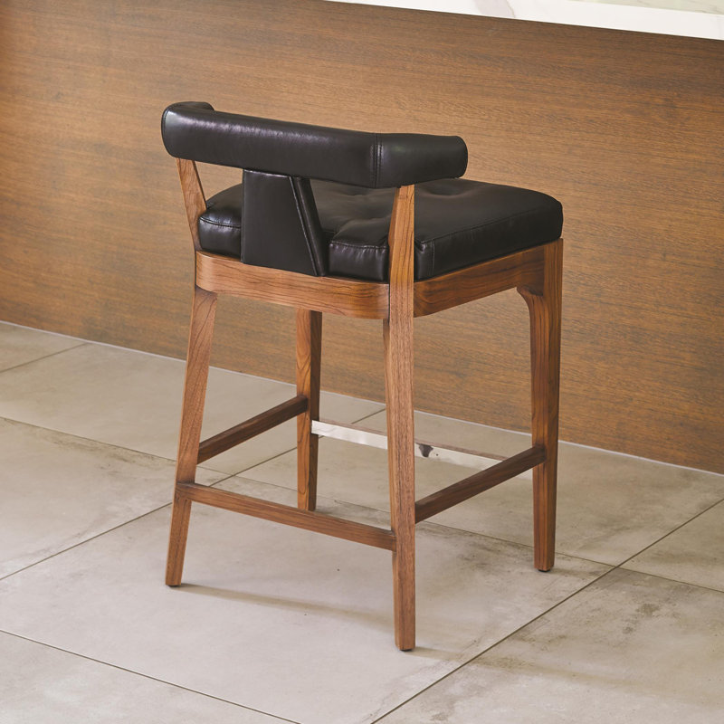 Moderno Stool, Black, Counter Stool (25" Seat Height)