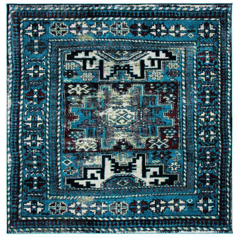 Catalin Performance Oriental Rug, Square 8'