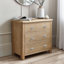 Jeremey Solid Wood 85cm W 3 - Drawer Chest of Drawers