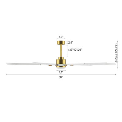 Antoinesha Ceiling Fan with LED Lights with Light Kit