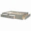 Lit plateforme double avec 6 tiroirs de rangement, gris antique-913842593-913842598
