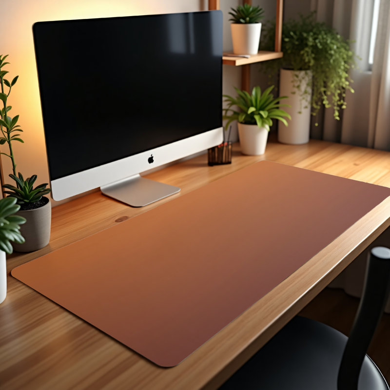 Polyester Desk Pad, 14.4x12.1