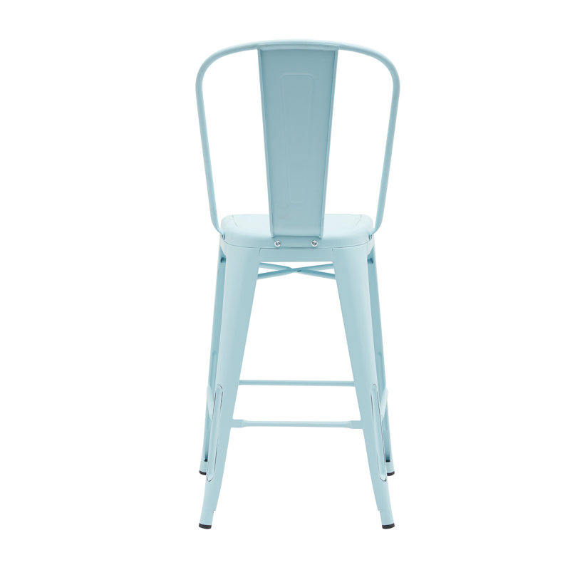Tabouret de comptoir 26 po Kiplin, Bleu
