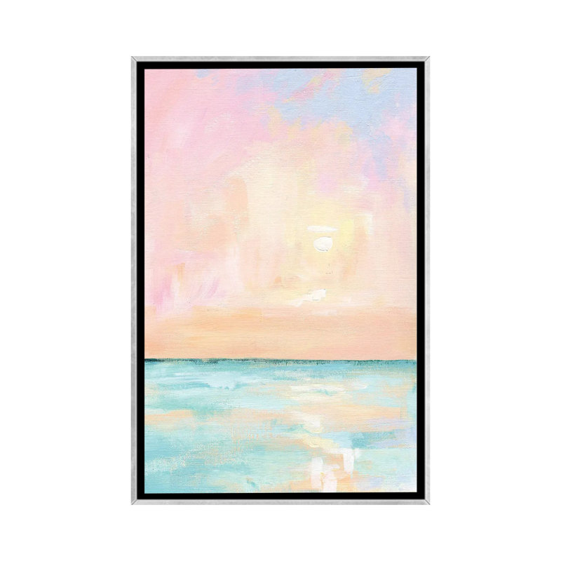 «Pastel Florida Sunset», reproduction d'art sur toile encadrée, H 60 po x l 40 po, Impression encadrée sans passe-partout