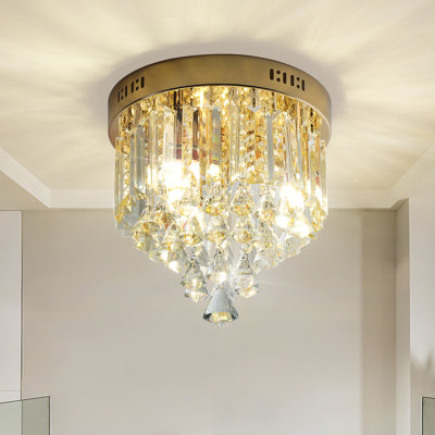 Janeva 3 - Light 28cm Crystal Dimmable Flush Mount