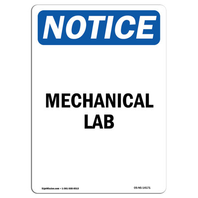 Mechanical Lab Sign