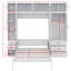 Lit escamotable avec rangement et garde-robe-2035522500
