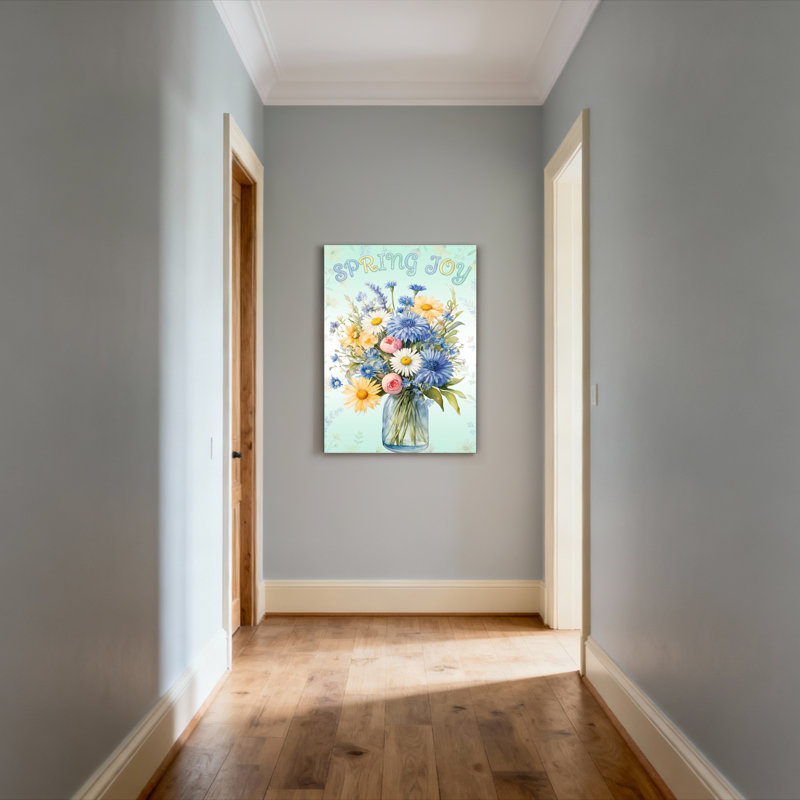 «Spring Joy», ensemble de 1 reproduction de peinture à l'huile sur toile, H 18 po x l 12 po